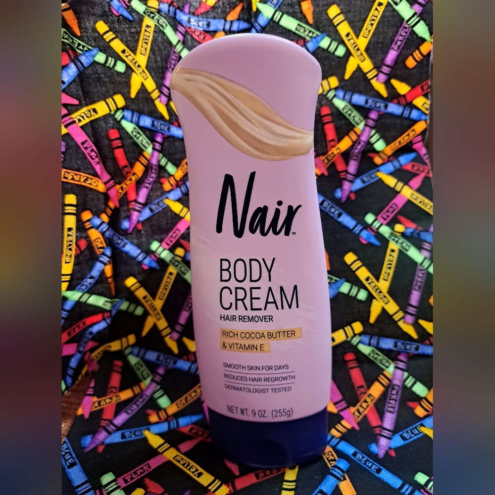 Nair Body Cream Hair Remover, Cocoa Butter & Vitamin E, 9 oz
